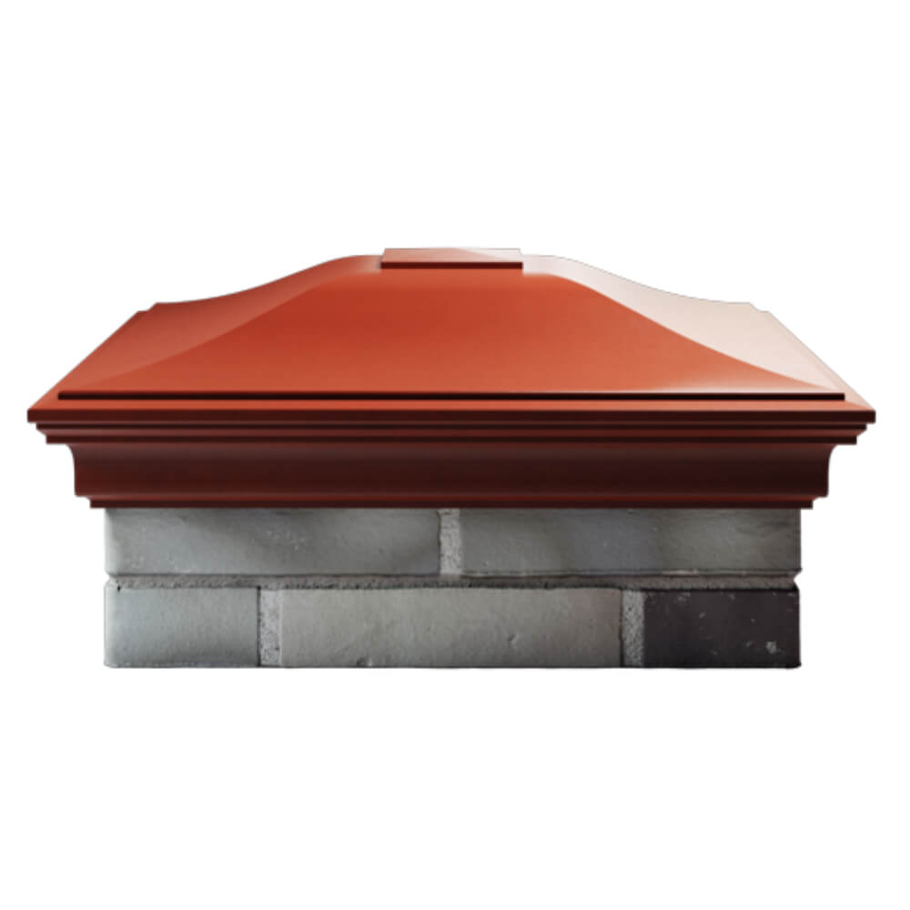 Колпак Zking Монблан Красный на столб 2х2 кирпича (515х515мм) в Иркутске фото