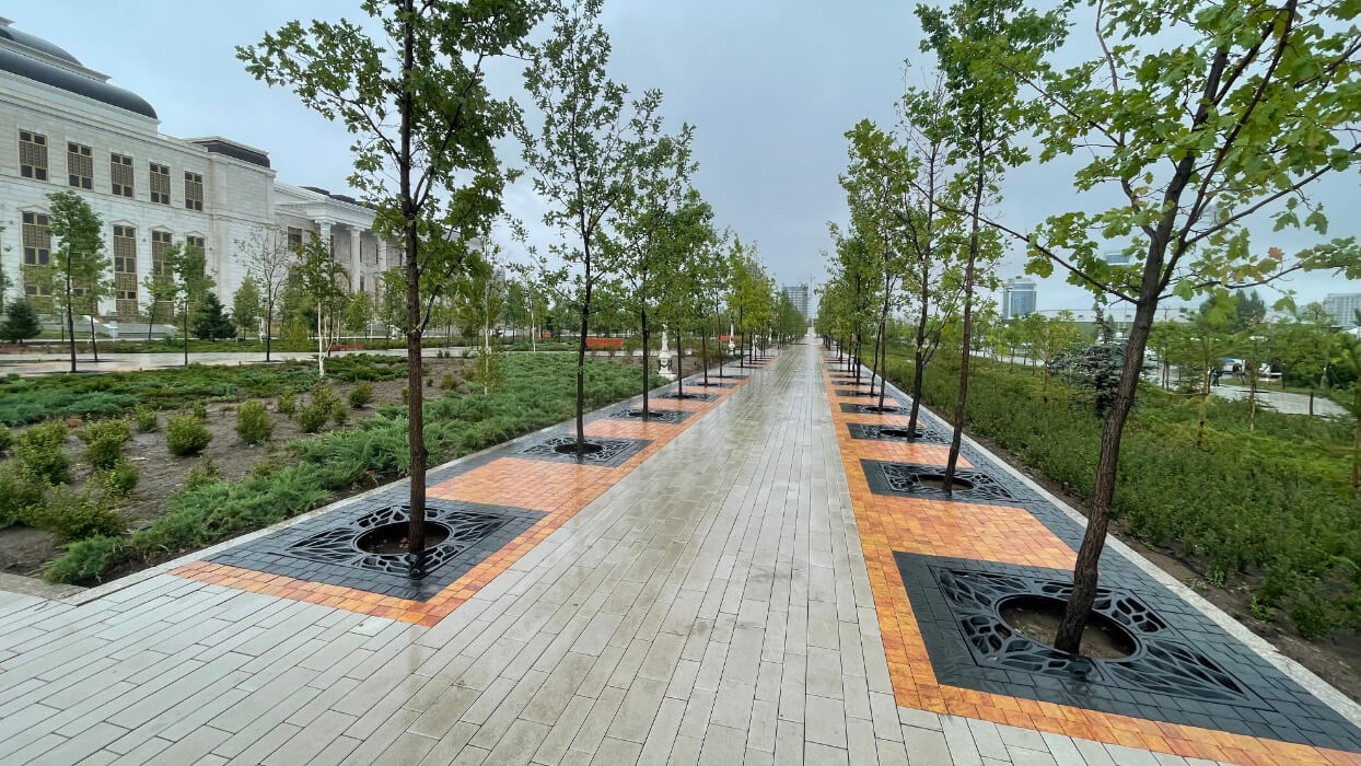 Приствольная решетка для дерева ZKING CRUST 1.2х1.2м Черная в Иркутске фото