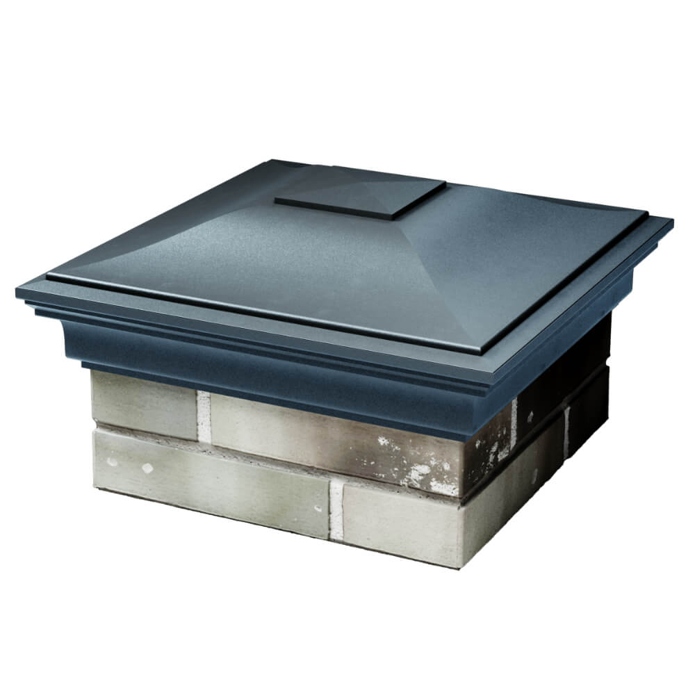 Колпак Zking Монблан Серый на столб 1.5х1.5 кирпича (385х385мм) в Иркутске фото