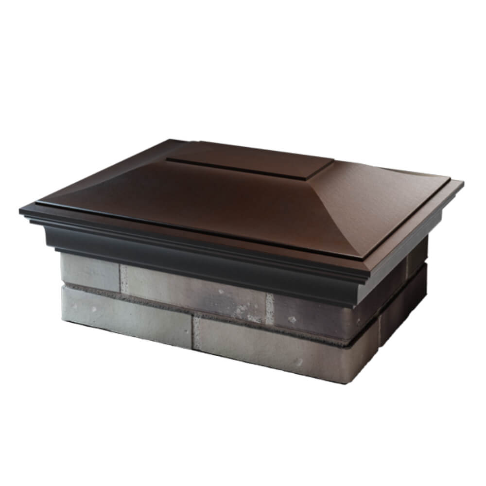 Колпак Zking Монблан Коричневый на столб 2х1.5 кирпича (515х385мм) в Иркутске фото