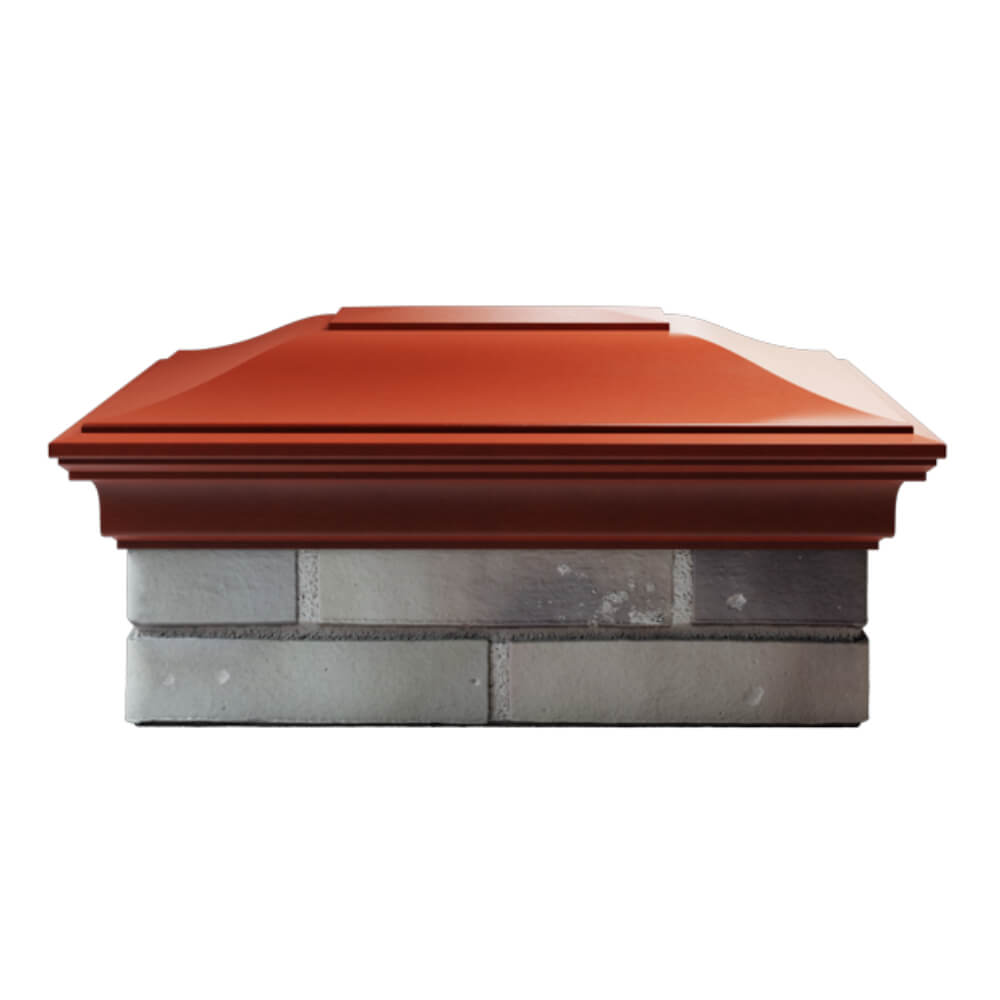 Колпак Zking Монблан Красный на столб 2х1.5 кирпича (515х385мм) в Иркутске фото
