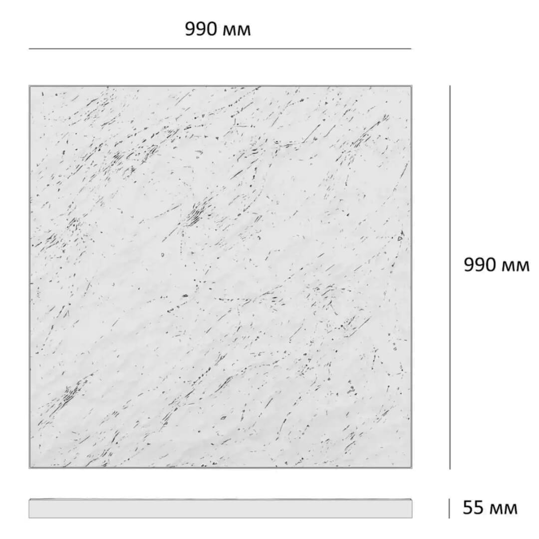 Шаговая плита STONE Светлая Галька 990х990х55мм в Иркутске фото