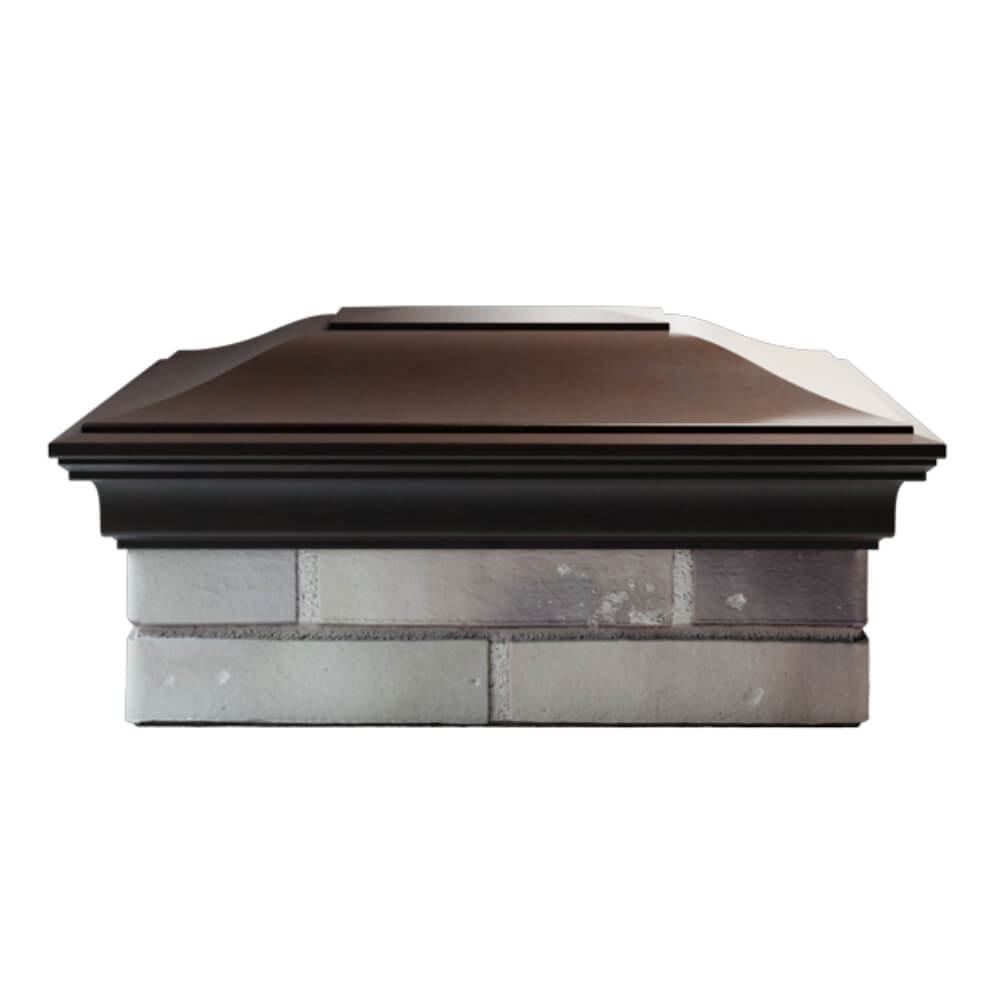 Колпак Zking Монблан Коричневый на столб 2х1.5 кирпича (515х385мм) в Иркутске фото