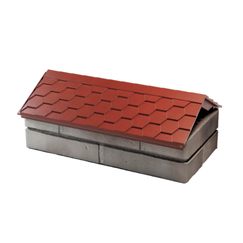 Парапет Zking Эверест Красный с посадкой на 1 кирпич (200/225/255мм) в Иркутске фото