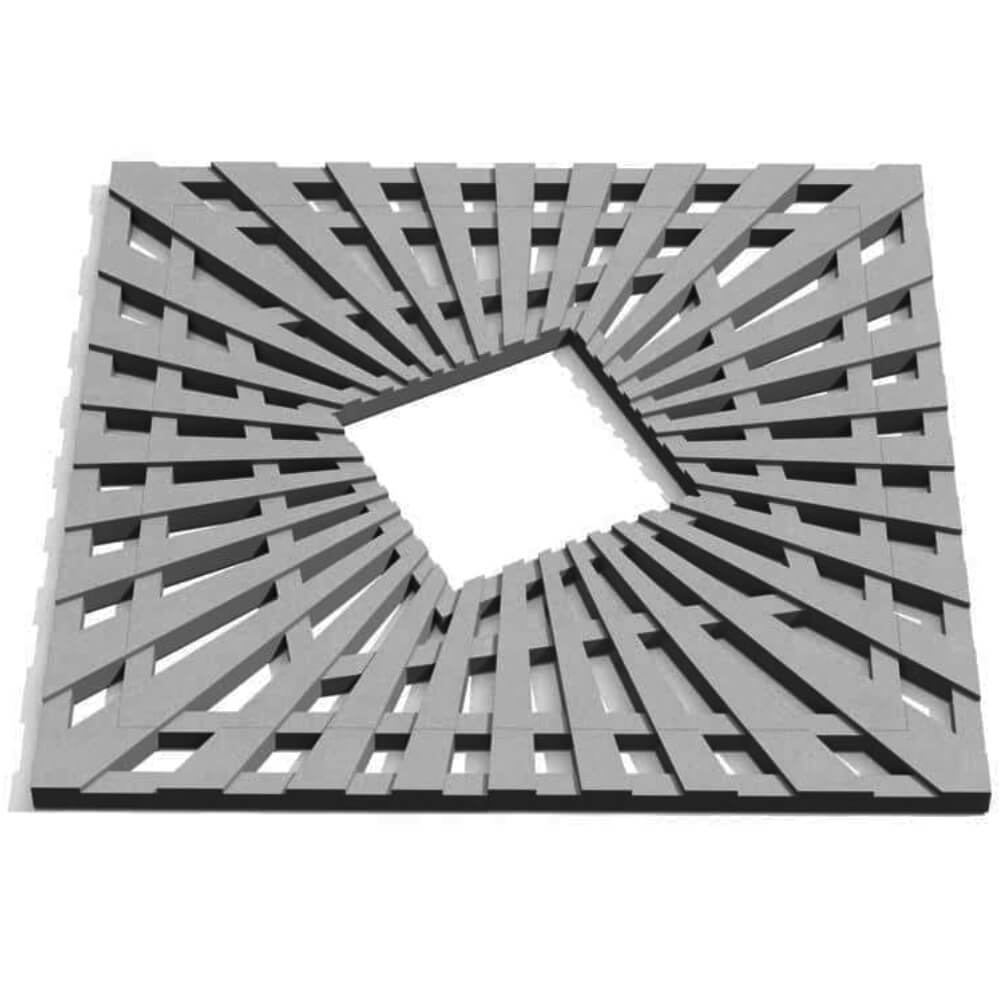 Приствольная решетка для дерева ZKING ATMOSPHERE 1.2х1.2м Серая Иркутск фото