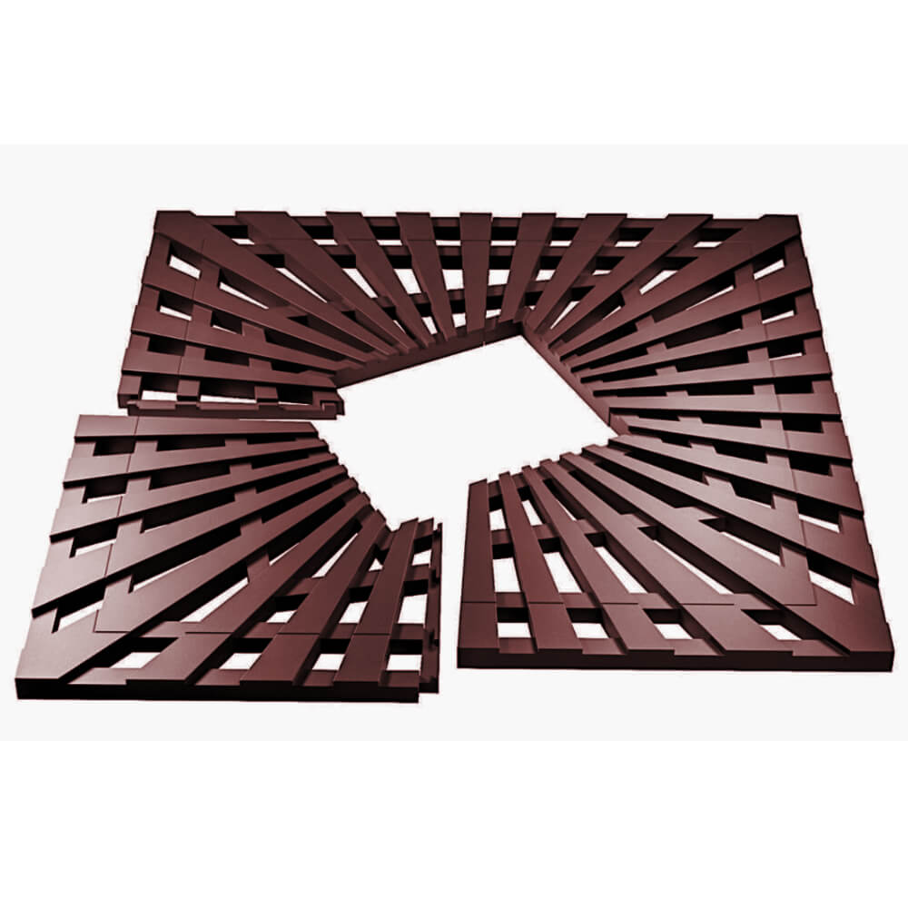 Приствольная решетка для дерева ZKING ATMOSPHERE 1.2х1.2м Коричневая в Иркутске фото