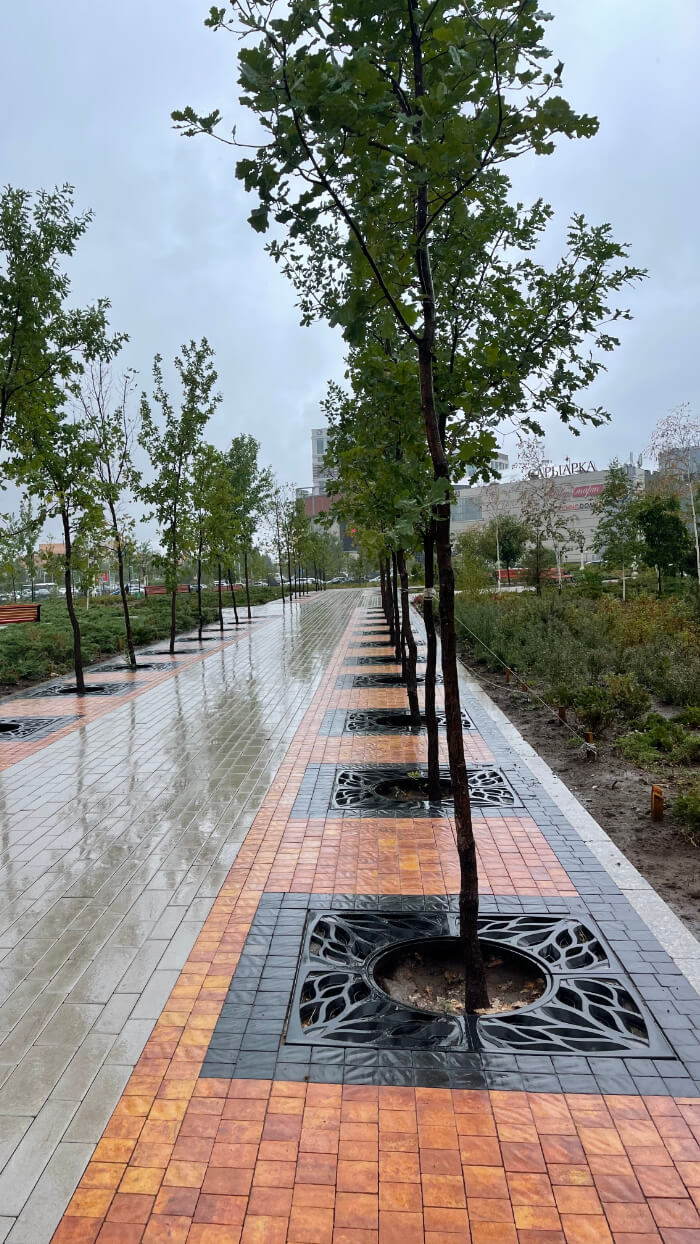 Приствольная решетка для дерева ZKING CRUST 1.2х1.2м Черная в Иркутске фото