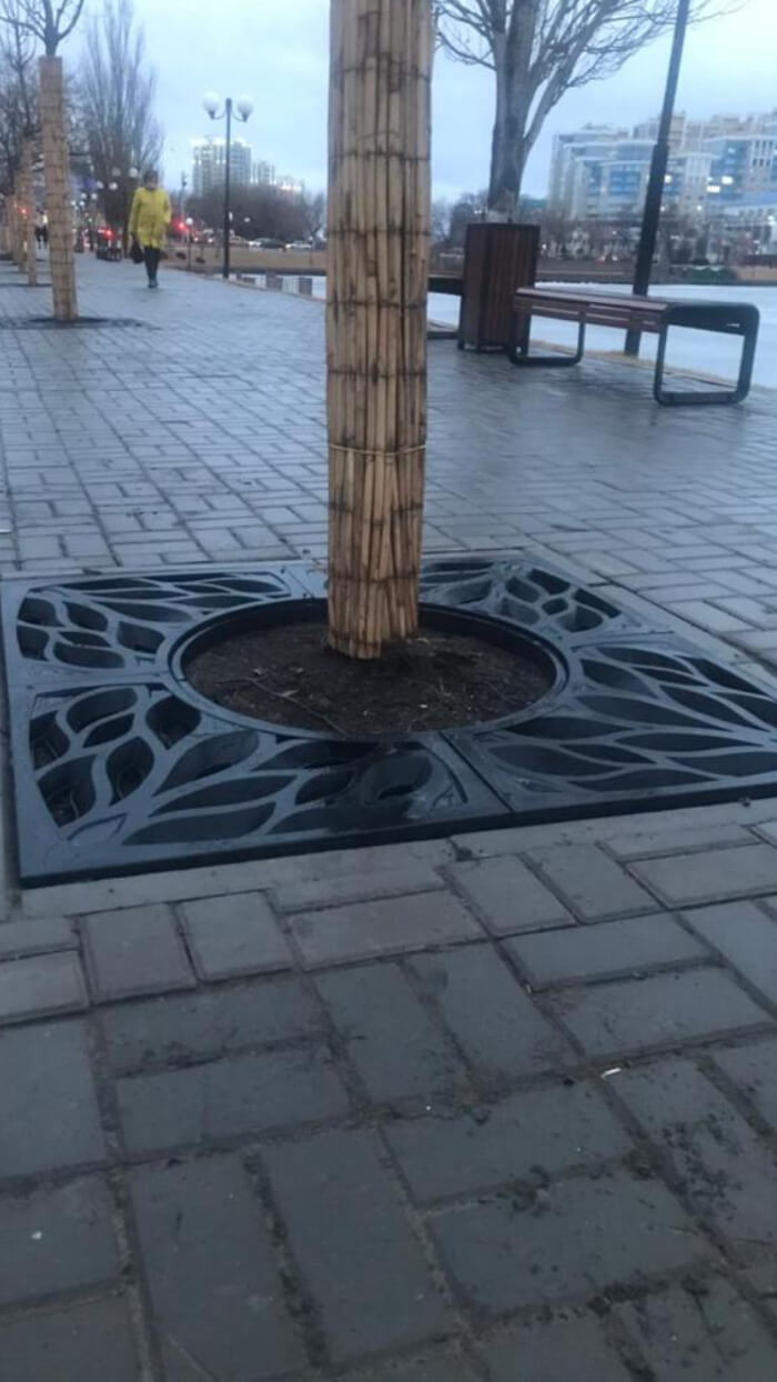 Приствольная решетка для дерева ZKING CRUST 1.2х1.2м Черная в Иркутске фото