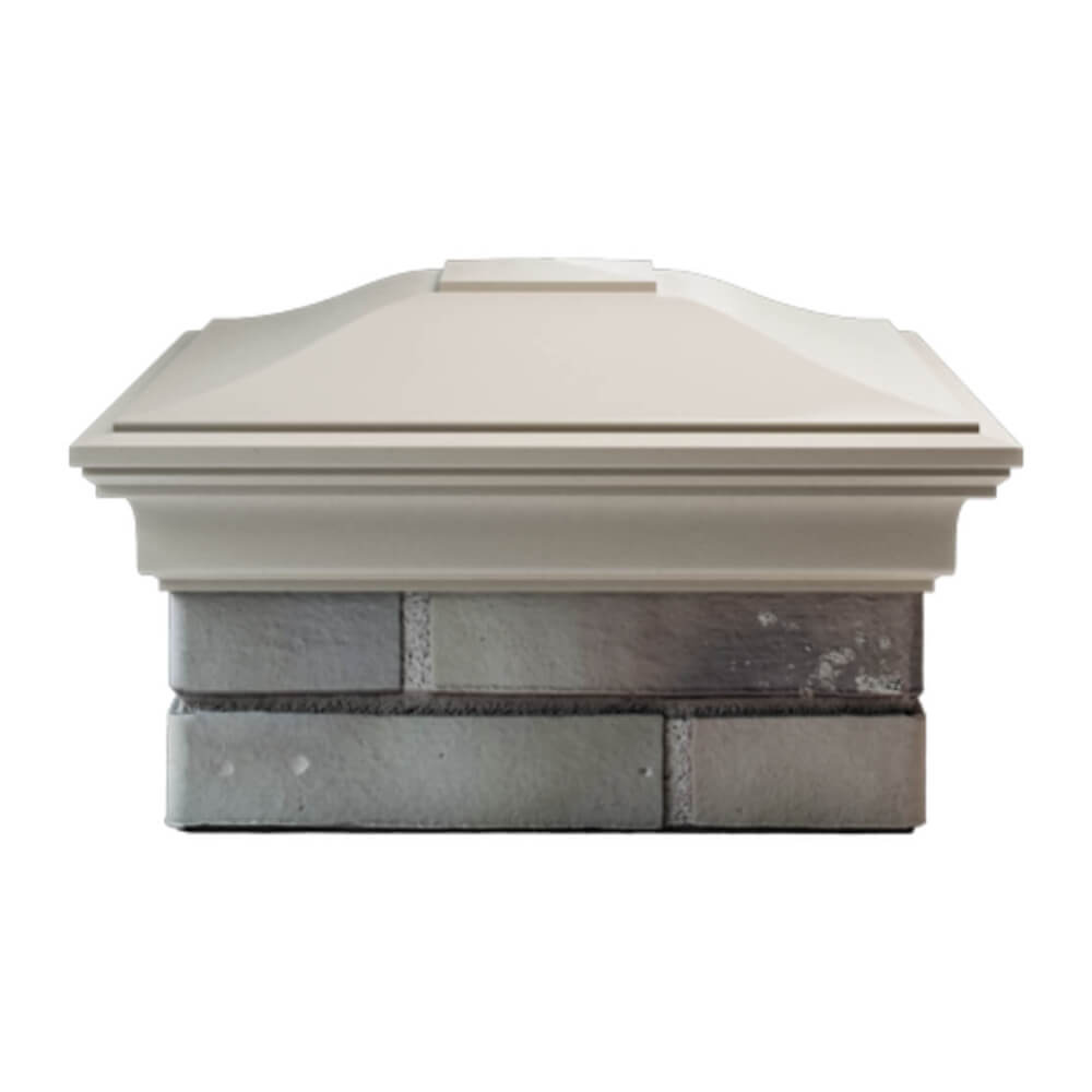 Колпак Zking Монблан Бежевый на столб 1.5х1.5 еврокирпича 0.7НФ (355х355мм) Иркутск фото