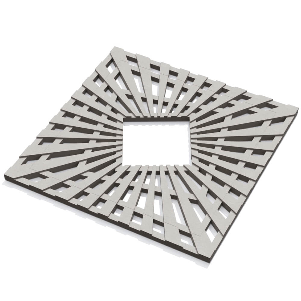 Приствольная решетка для дерева ZKING ATMOSPHERE 1.2х1.2м Бежевая в Иркутске фото