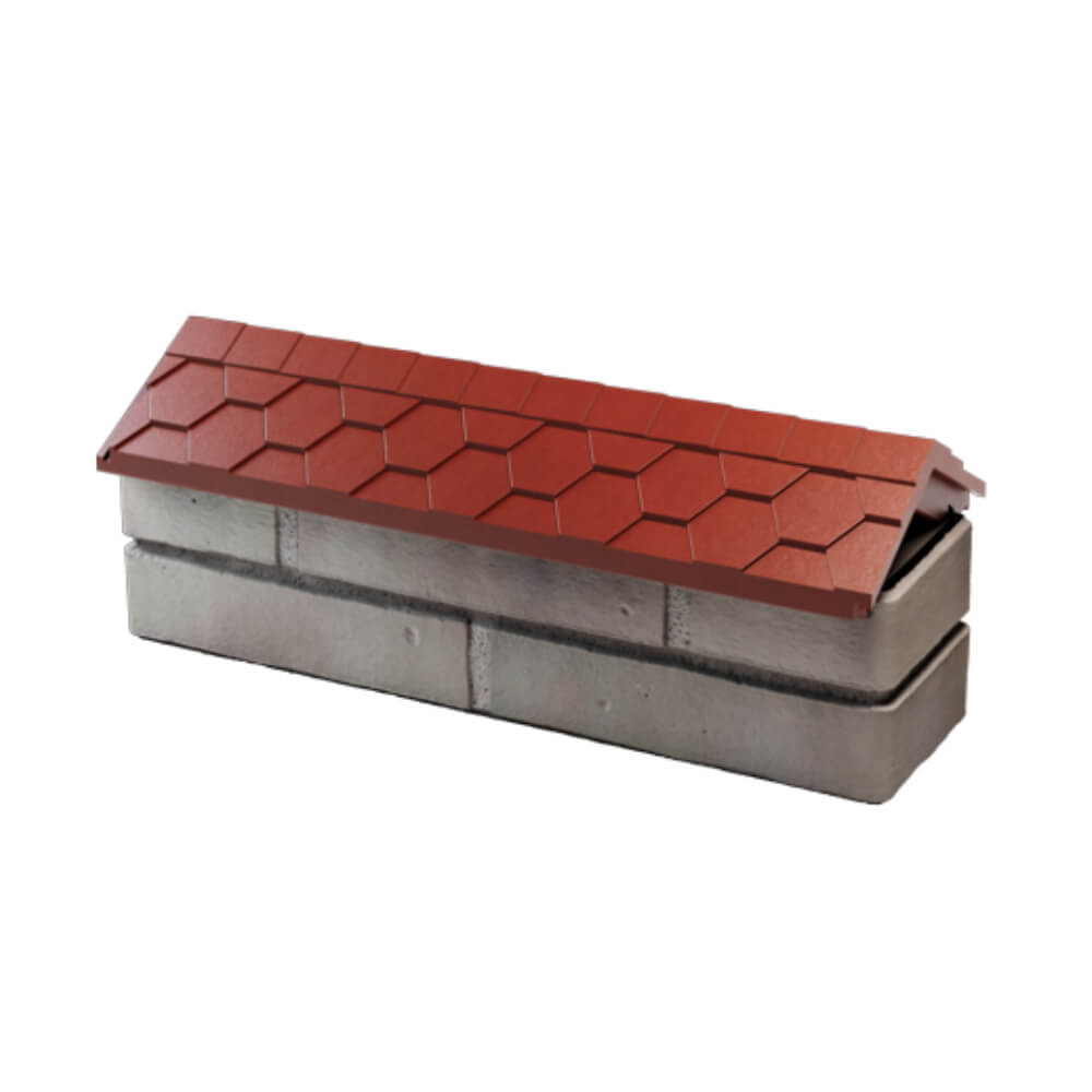 Парапет Zking Эверест Красный с посадкой на 0.5 кирпича (130мм) в Иркутске фото