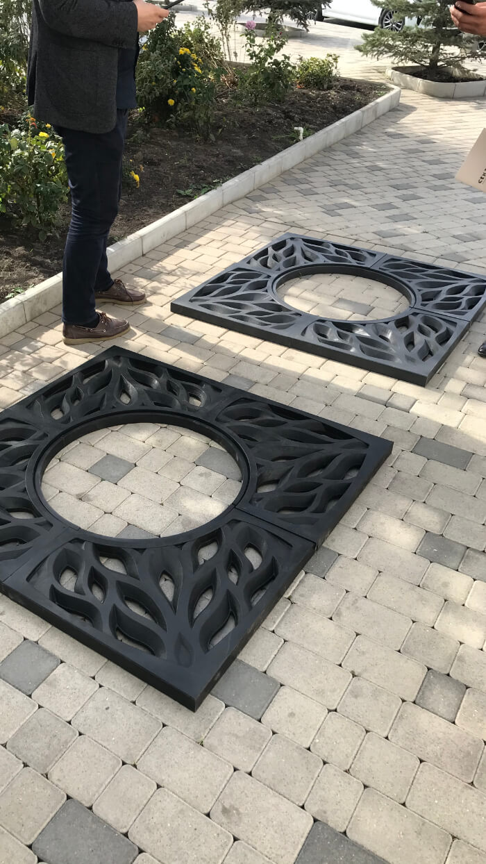 Приствольная решетка для дерева ZKING CRUST 1.2х1.2м Черная в Иркутске фото