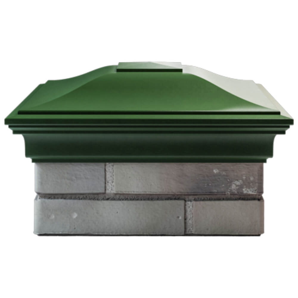 Колпак Zking Монблан Зеленый на столб 1.5х1.5 кирпича (385х385мм) Иркутск фото