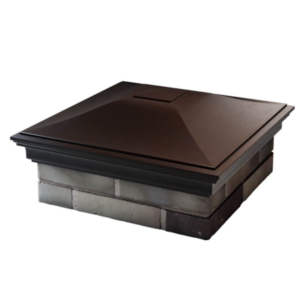 Колпак Zking Монблан Коричневый на столб 2х2 кирпича (515х515мм) в Иркутске фото