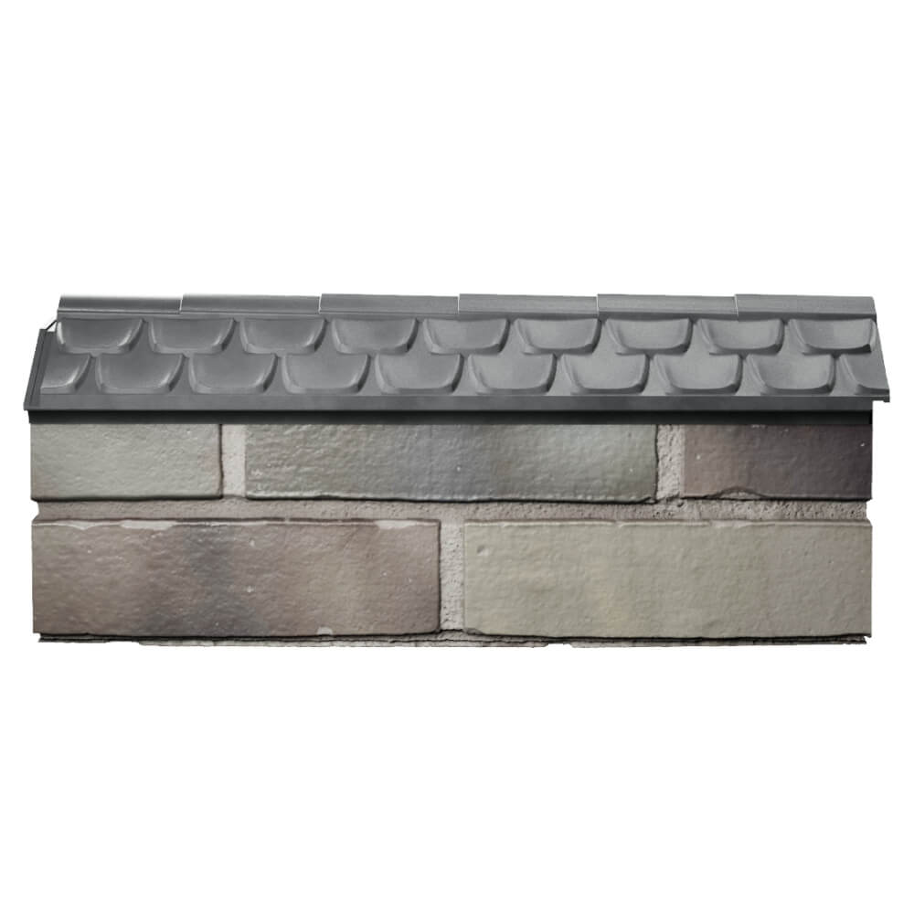 Парапет Zking Эльбрус Серый с посадкой на 0.5 кирпича (130мм) в Иркутске фото