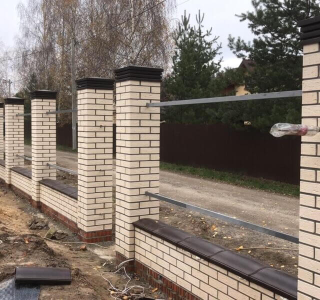 Колпак Zking Бона ХайТек Коричневый на столб 1.5х1.5 кирпича (385х385мм) в Иркутске фото