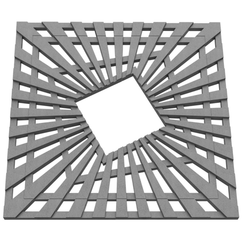 Приствольная решетка для дерева ZKING ATMOSPHERE 1.2х1.2м Серая в Иркутске фото