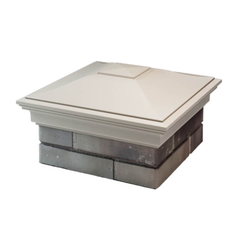 Колпак Zking Монблан Бежевый на столб 1.5х1.5 еврокирпича 0.7НФ (355х355мм) в Иркутске фото