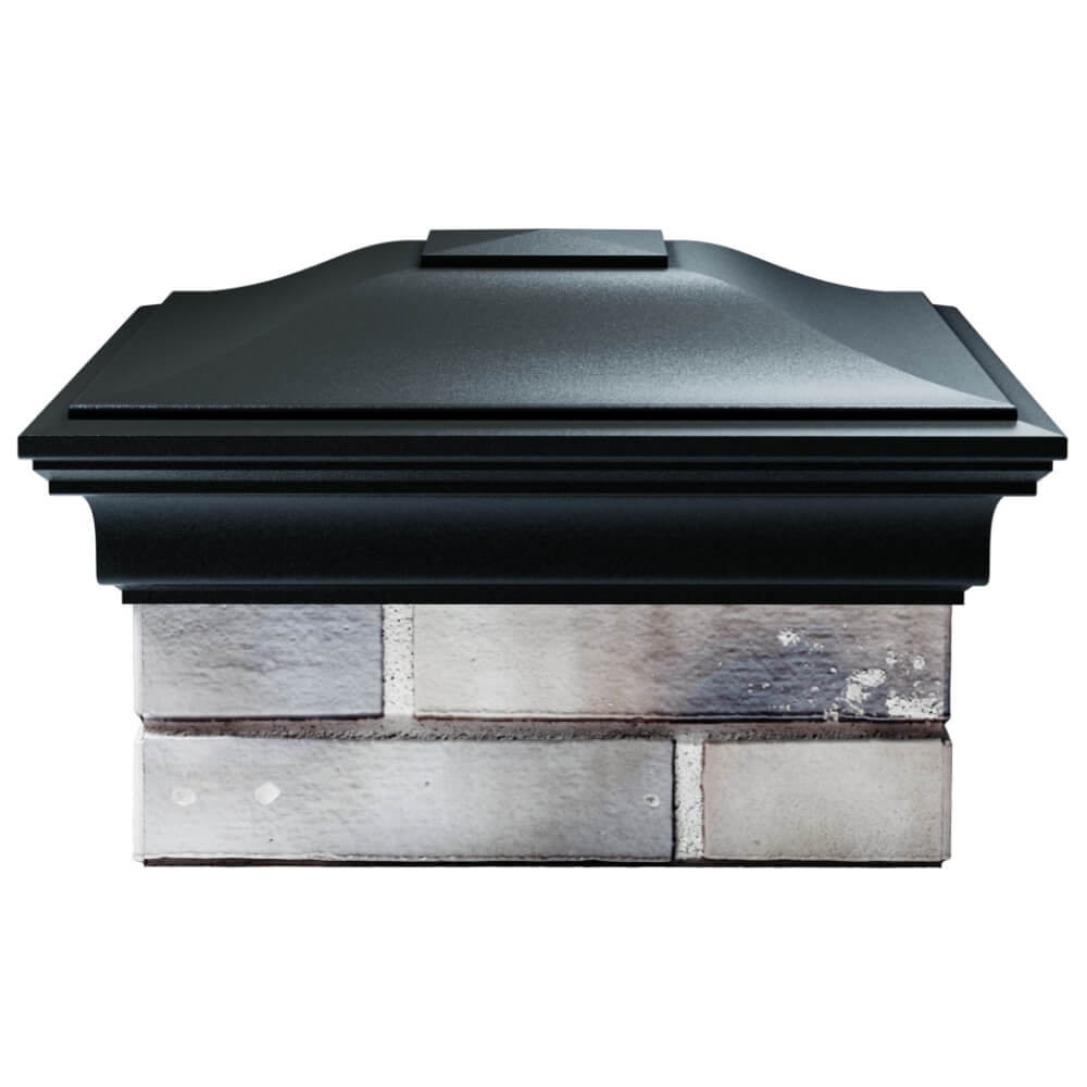 Колпак Zking Монблан Черный на столб 1.5х1.5 кирпича (385х385мм) Иркутск фото