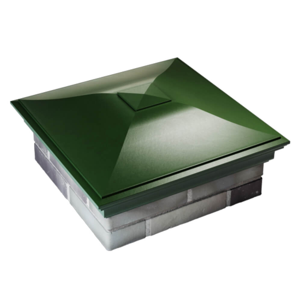 Колпак Zking Монблан Зеленый на столб 2х2 кирпича (515х515мм) Иркутск фото