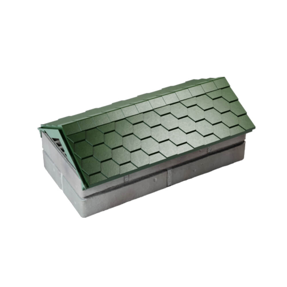 Парапет Zking Эверест Зеленый с посадкой на 1 кирпич (200/225/255мм) в Иркутске фото