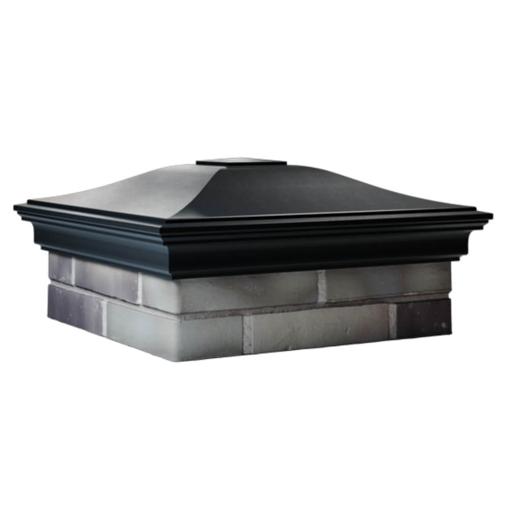 Колпак Zking Монблан Черный на столб 2х2 кирпича (515х515мм) в Иркутске фото