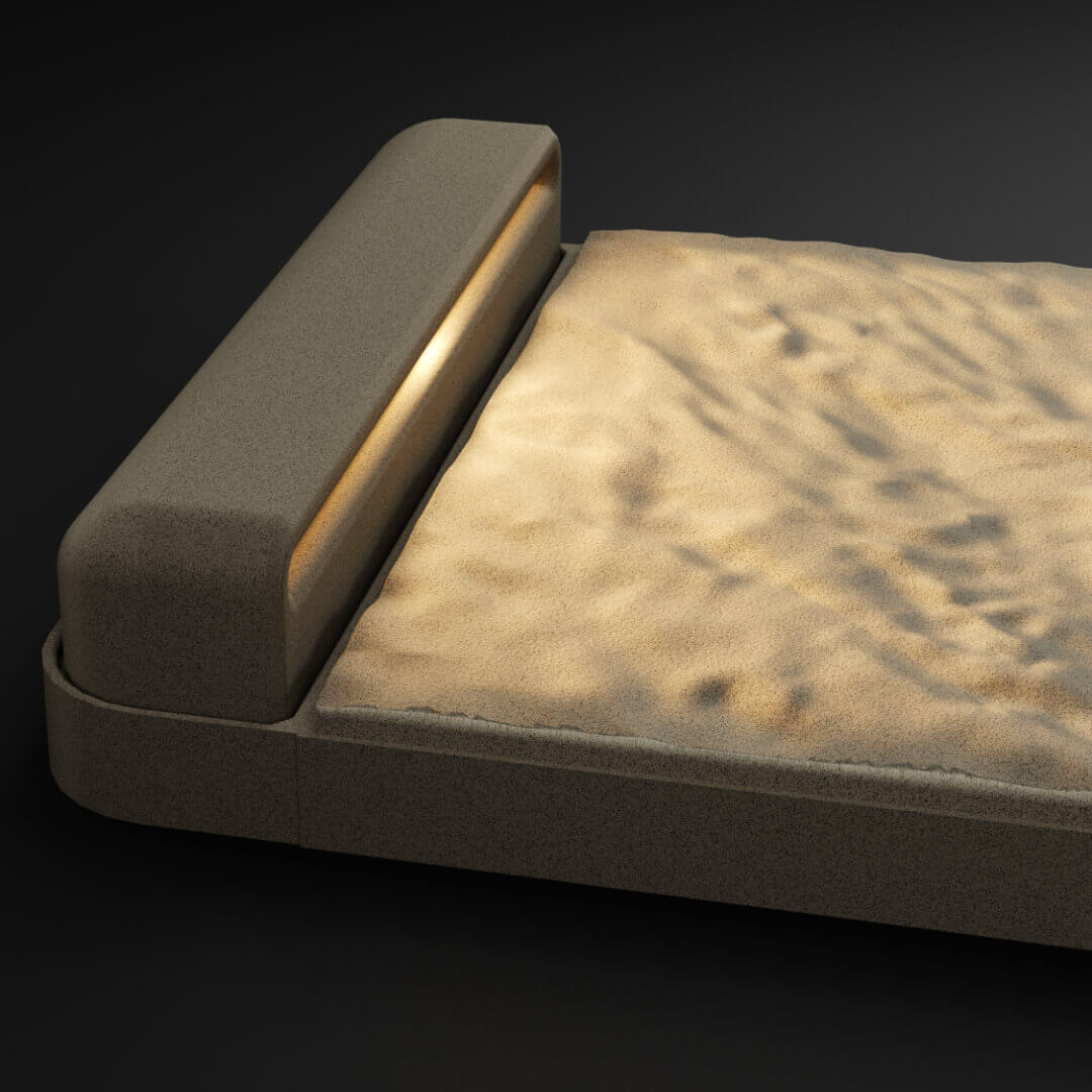 LED Светильник для шаговой плиты STONE Светлая Галька 330х75х98мм Иркутск фото