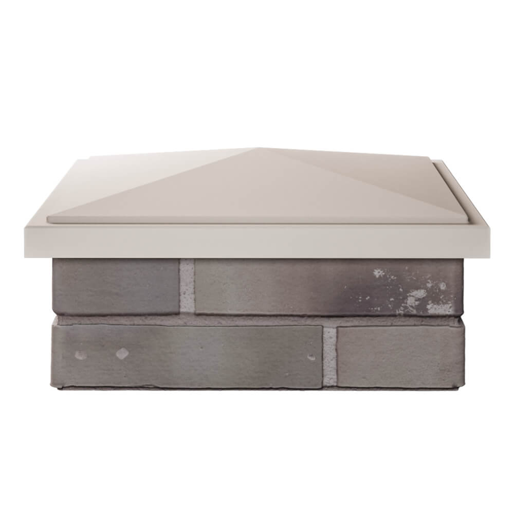 Колпак Zking БонаМоно Бежевый на столб 1.5х1.5 кирпича (385х385, 400х400мм) Иркутск фото