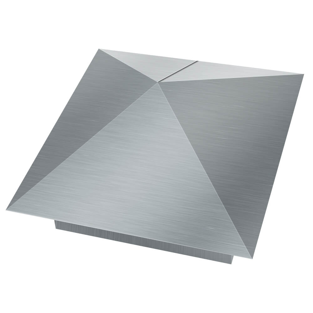 Колпак металлический 380х380мм оцинкованный заборный Иркутск фото