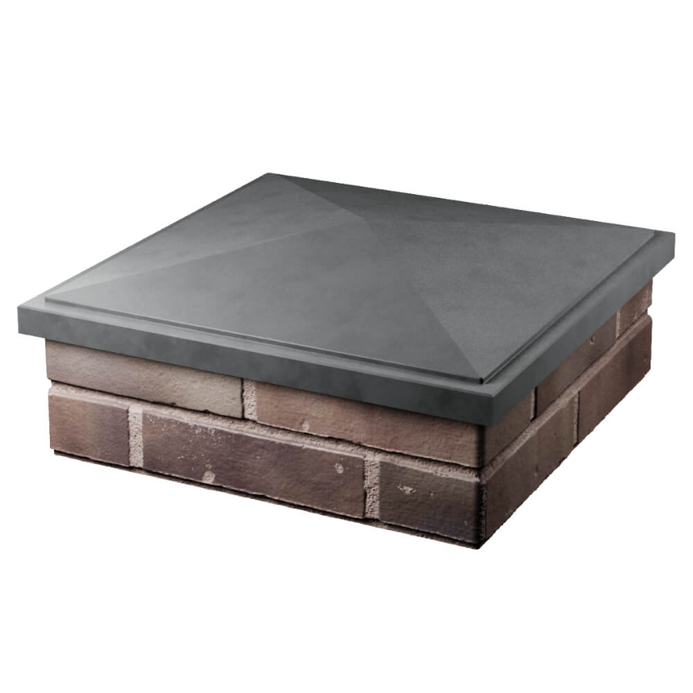 Колпак Zking БонаМоно Серый на столб 2х2 кирпича (515х515, 530х530мм) в Иркутске фото