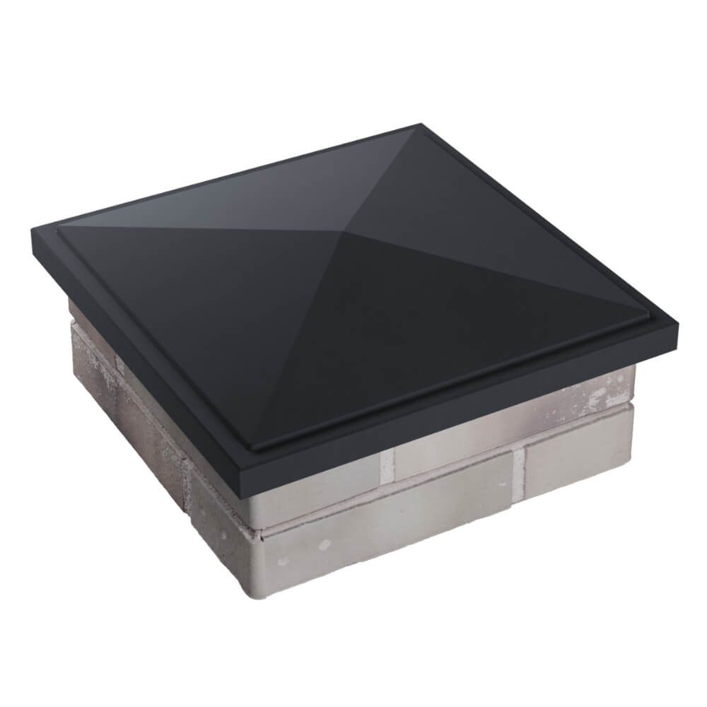 Колпак Zking БонаМоно Серый на столб 1.5х1.5 кирпича (385х385, 400х400мм) в Иркутске фото