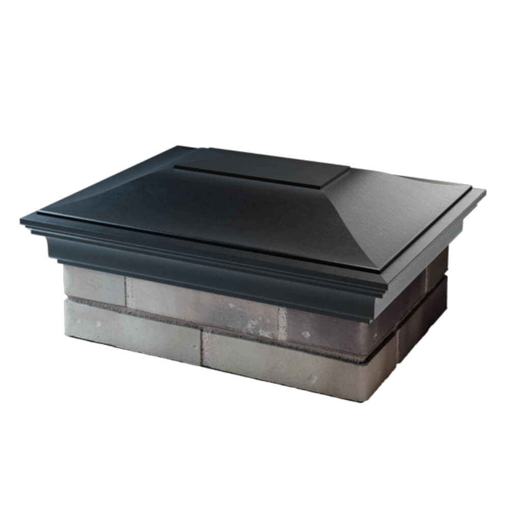 Колпак Zking Монблан Черный на столб 2х1.5 кирпича (515х385мм) в Иркутске фото