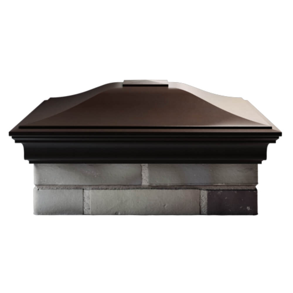 Колпак Zking Монблан Коричневый на столб 2х2 кирпича (515х515мм) в Иркутске фото