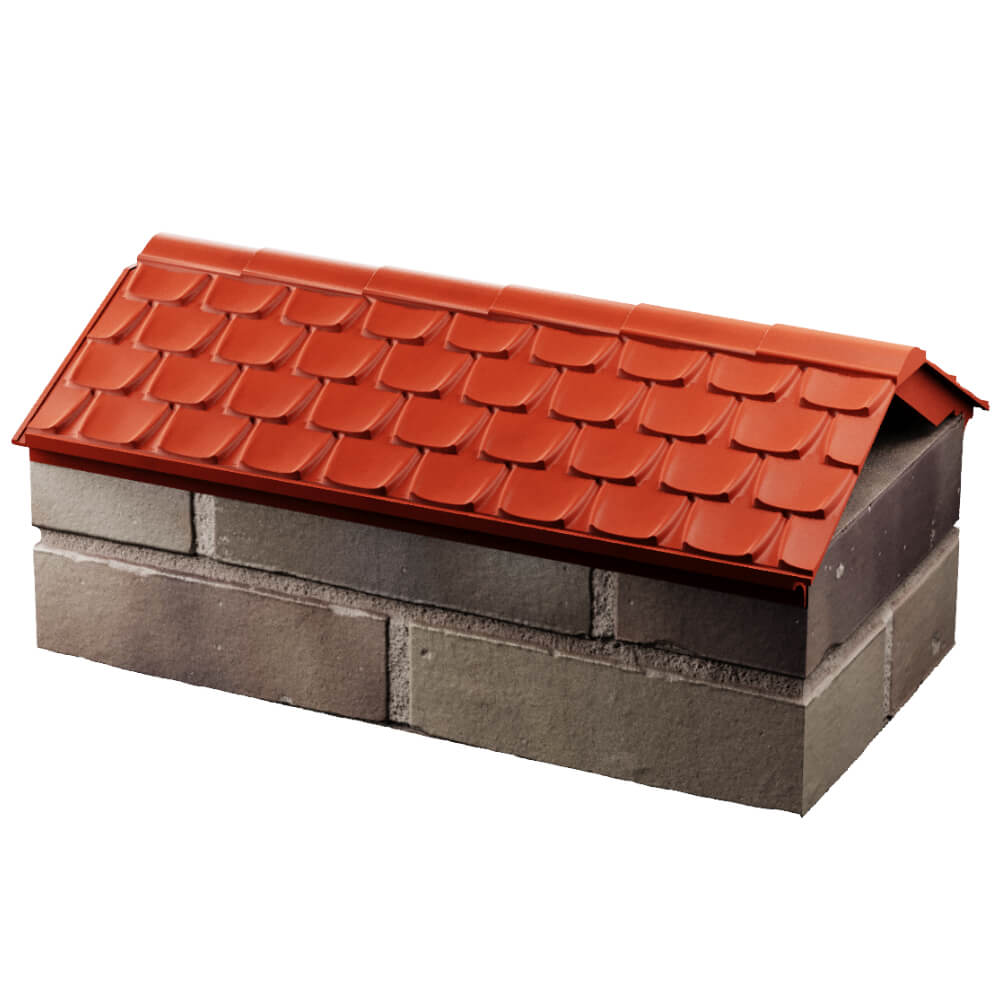 Парапет Zking Эльбрус Красный с посадкой на 1 кирпич (255мм) в Иркутске фото