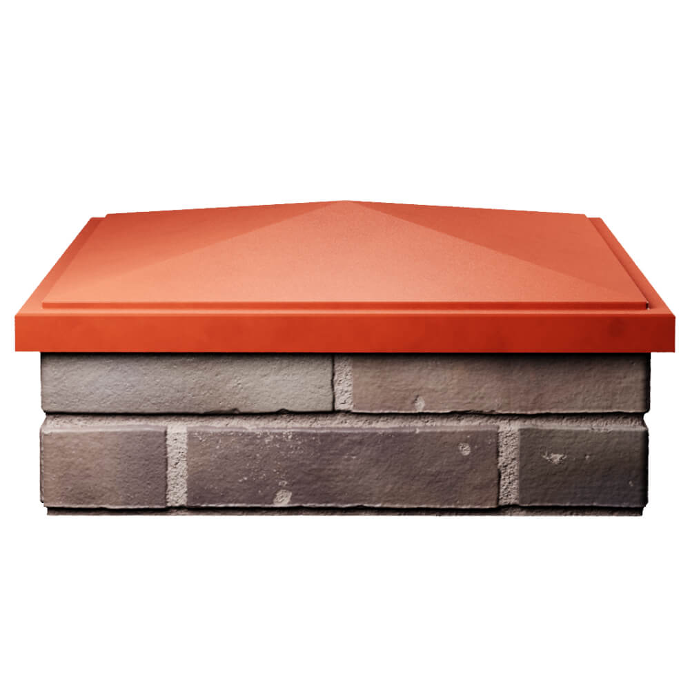 Колпак Zking БонаМоно Красный на столб 2х2 кирпича (515х515, 530х530мм) Иркутск фото