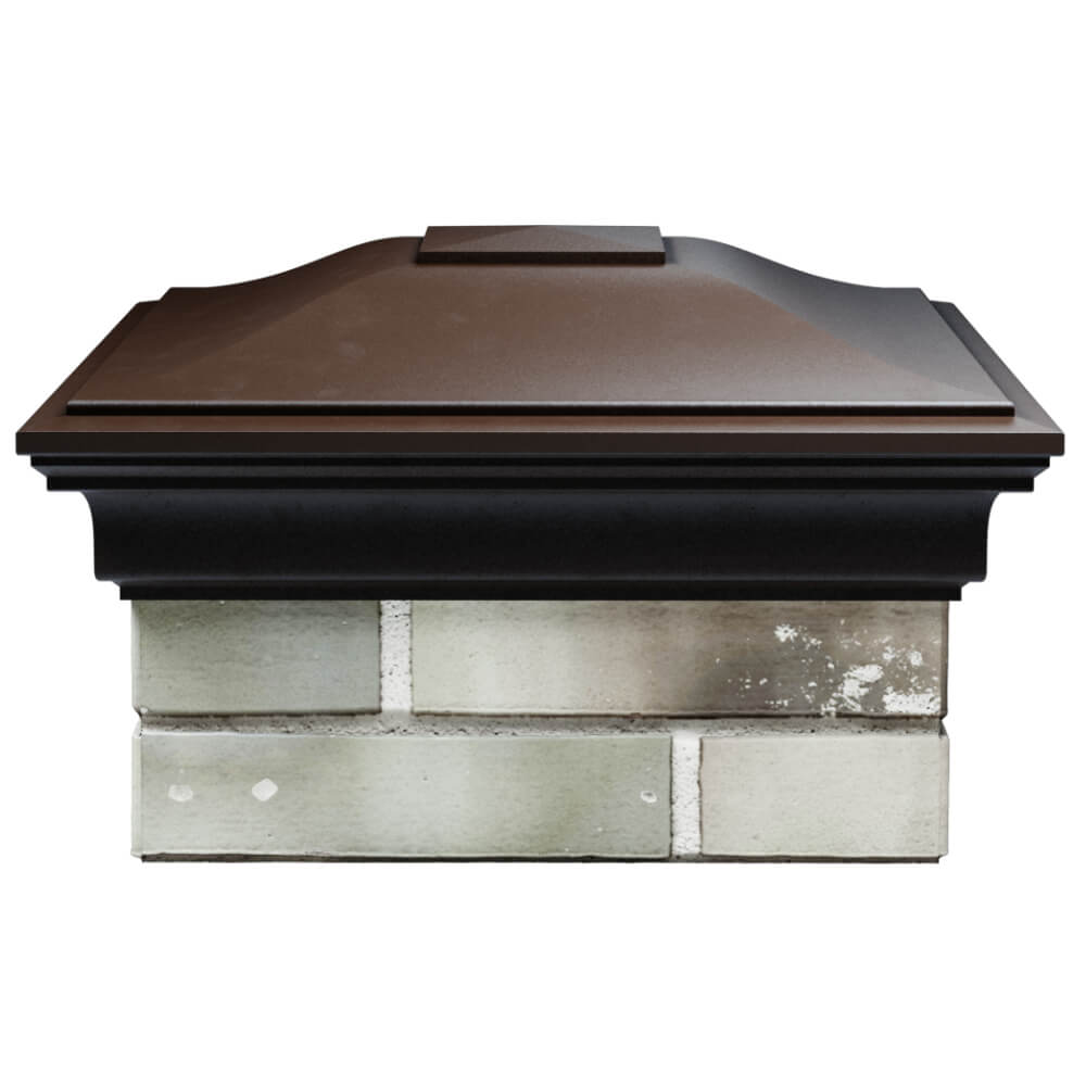 Колпак Zking Монблан Коричневый на столб 1.5х1.5 кирпича (385х385мм) Иркутск фото