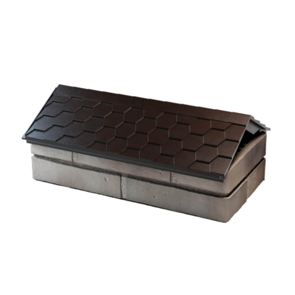 Парапет Zking Эверест Коричневый с посадкой на 1 кирпич (200/225/255мм) в Иркутске фото