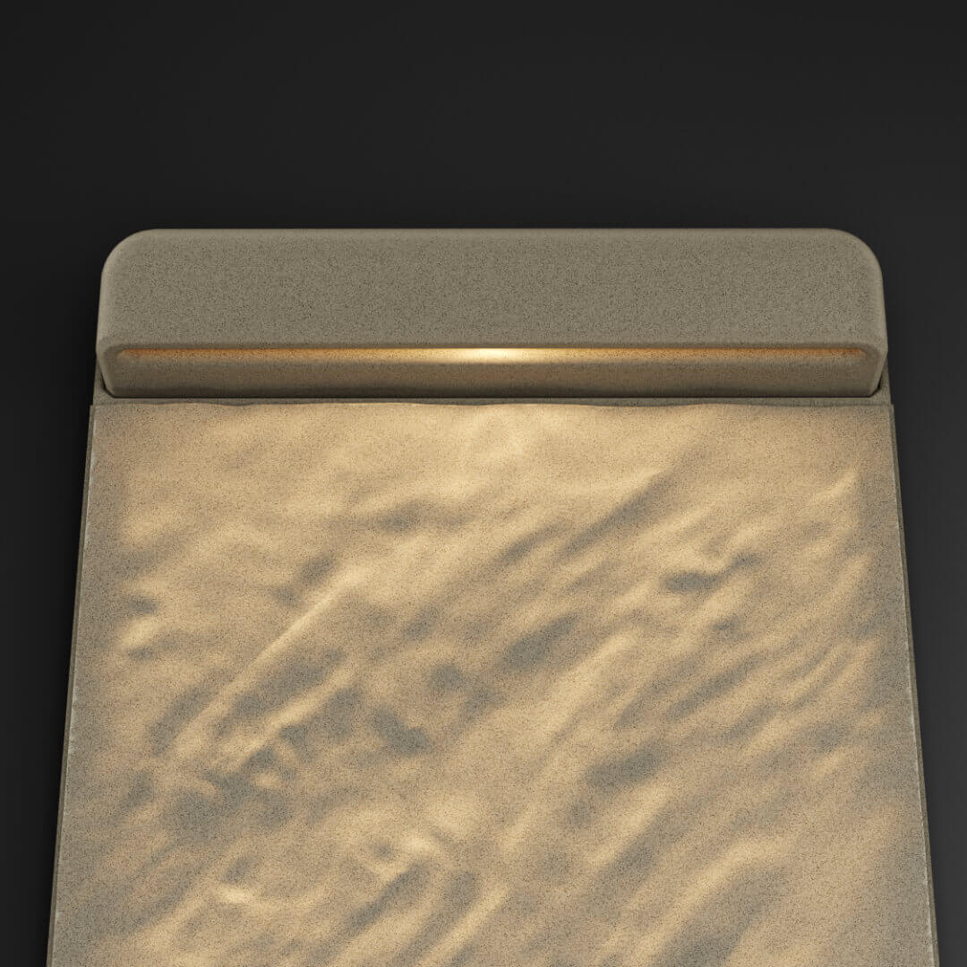 LED Светильник для шаговой плиты STONE Светлая Галька 330х75х98мм в Иркутске фото