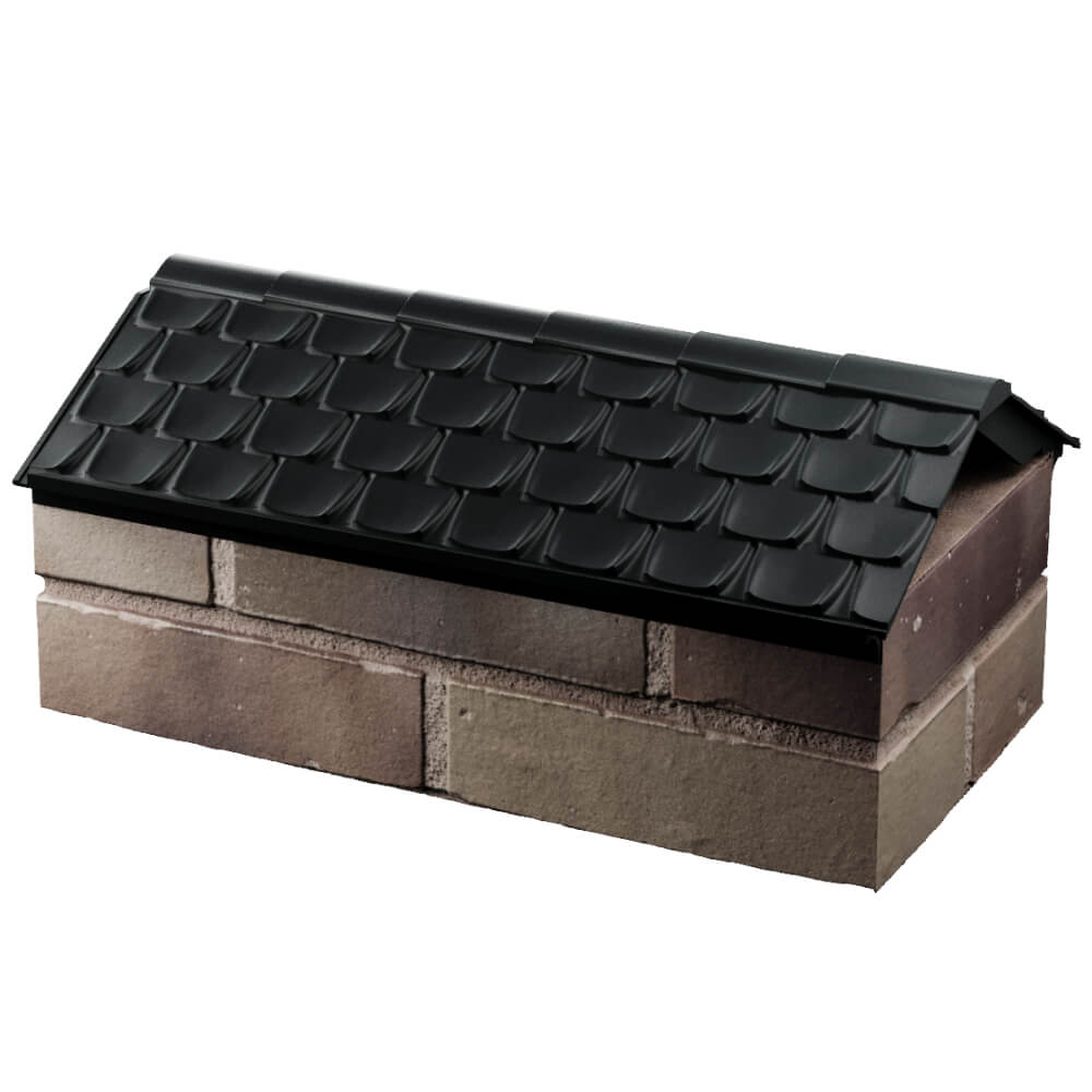 Парапет Zking Эльбрус Черный с посадкой на 1 кирпич (255мм) в Иркутске фото