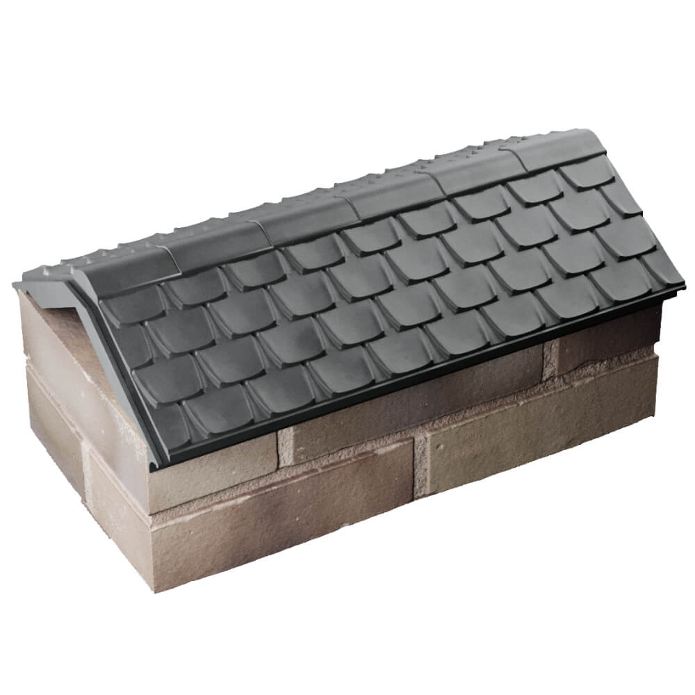 Парапет Zking Эльбрус Серый с посадкой на 1 кирпич (255мм) в Иркутске фото