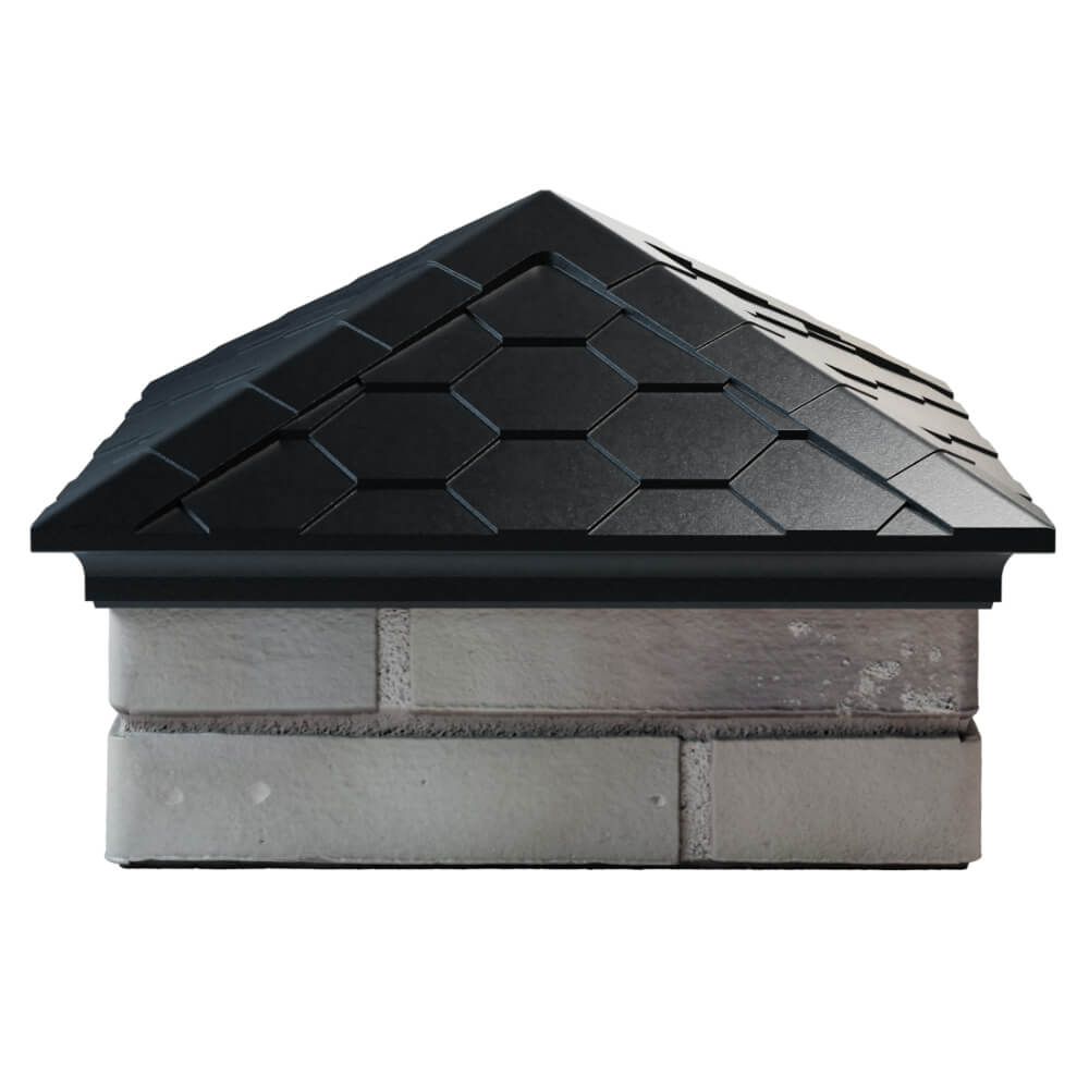 Колпак Zking Эверест Черный на столб 1.5х1.5 кирпича (390х390мм) Иркутск фото