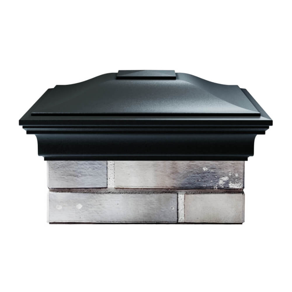 Колпак Zking Монблан Черный на столб 1.5х1.5 еврокирпича 0.7НФ (355х355мм) Иркутск фото