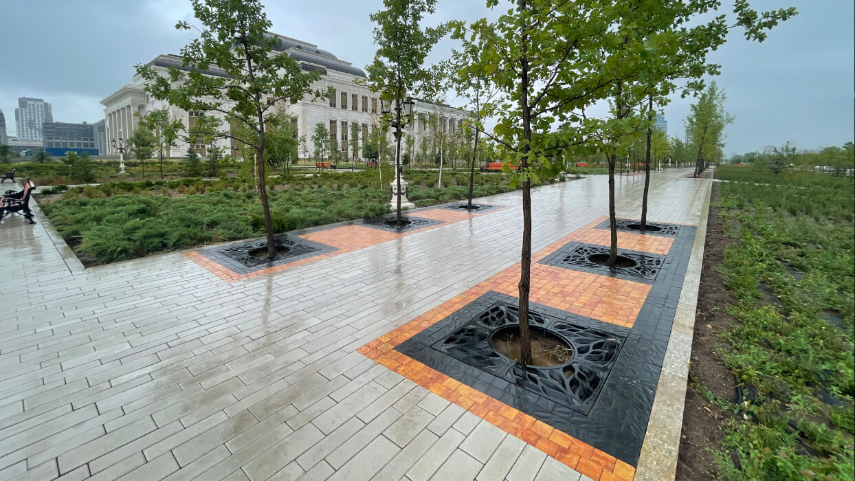 Приствольная решетка для дерева ZKING CRUST 1.2х1.2м Черная в Иркутске фото