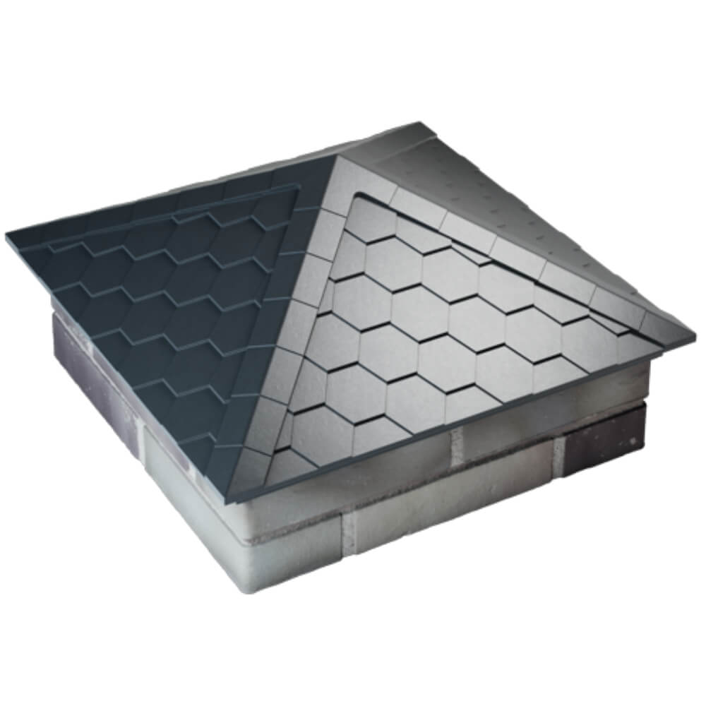 Колпак Zking Эверест Серый на столб 2х2 кирпича (535х535мм) Иркутск фото