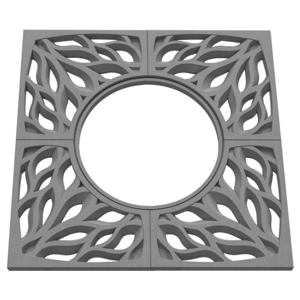 Приствольная решетка для дерева ZKING CRUST 1.2х1.2м Серая в Иркутске фото