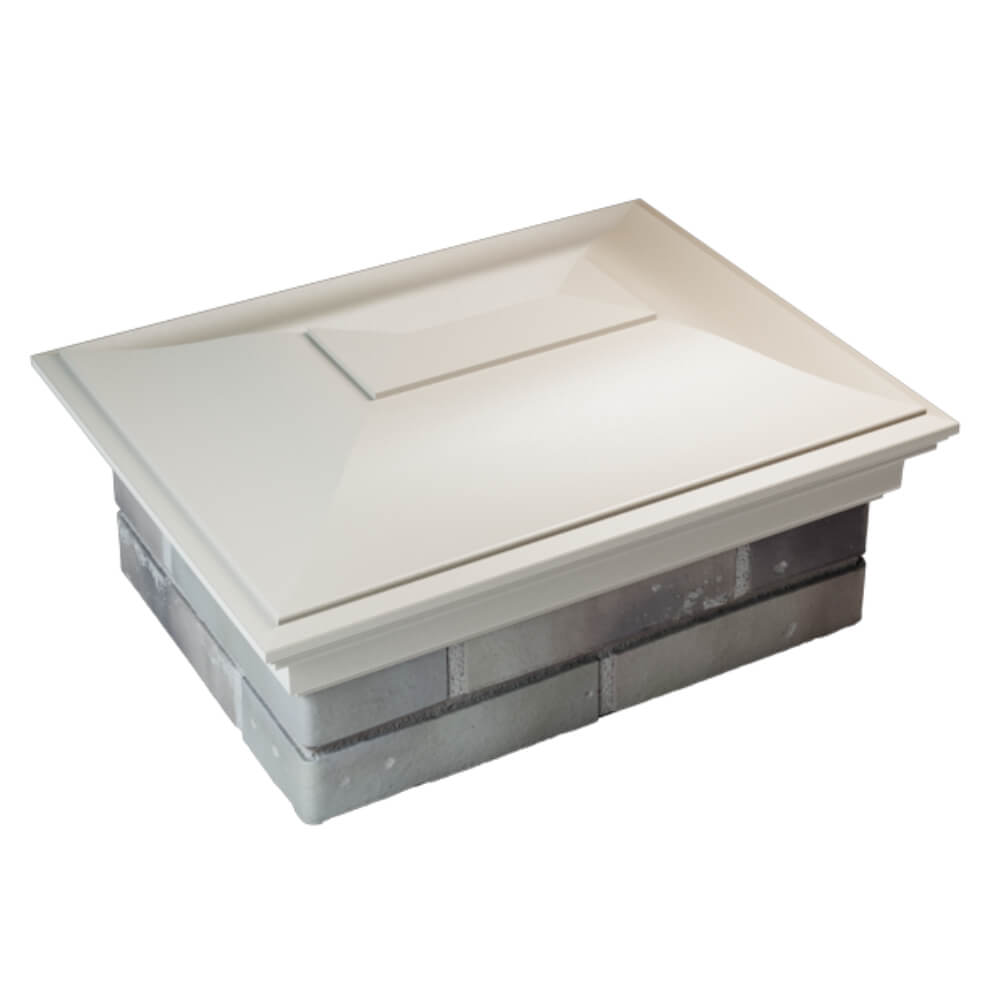 Колпак Zking Монблан Бежевый на столб 2х1.5 кирпича (515х385мм) Иркутск фото