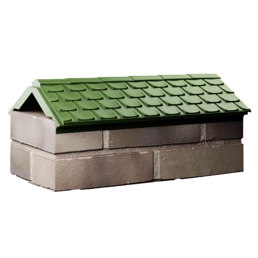 Парапет Zking Эльбрус Зеленый с посадкой на 1 кирпич (255мм) Иркутск фото