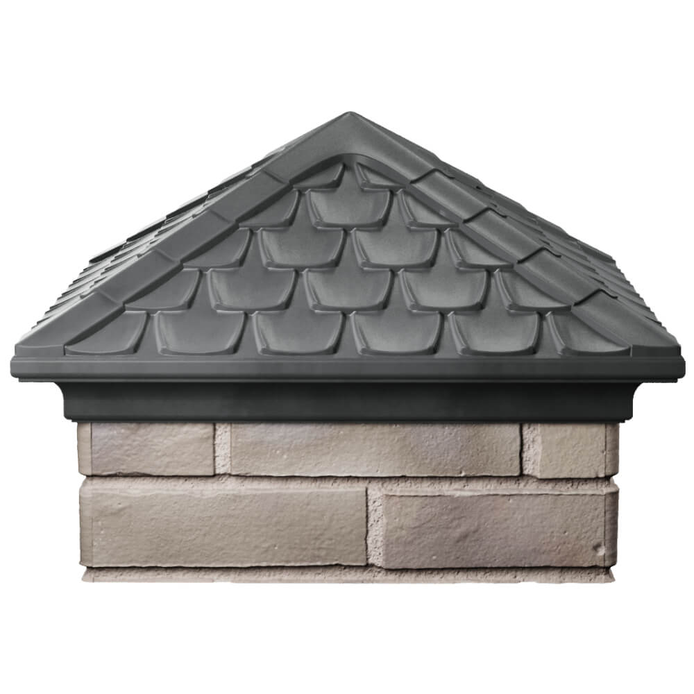 Колпак Zking Эльбрус Серый на столб 1.5х1.5 кирпича (385х385мм) Иркутск фото