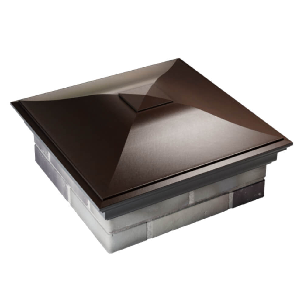 Колпак Zking Монблан Коричневый на столб 2х2 кирпича (515х515мм) Иркутск фото