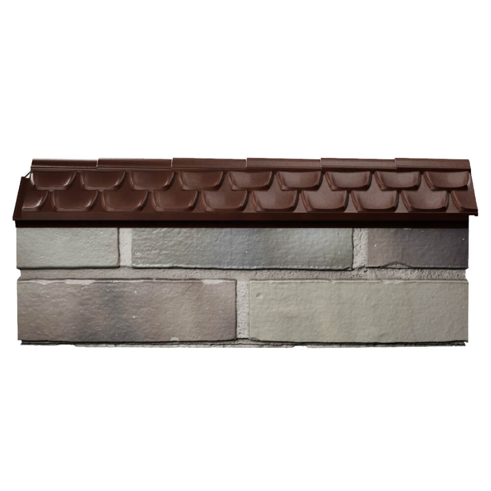Парапет Zking Эльбрус Коричневый с посадкой на 0.5 кирпича (130мм) в Иркутске фото